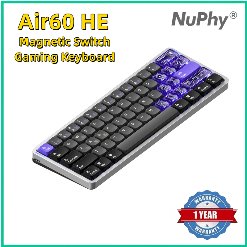 Gaming Keyboard Mechanical Wireless - NuPhy Air60 HE Magnetic Switch Gaming