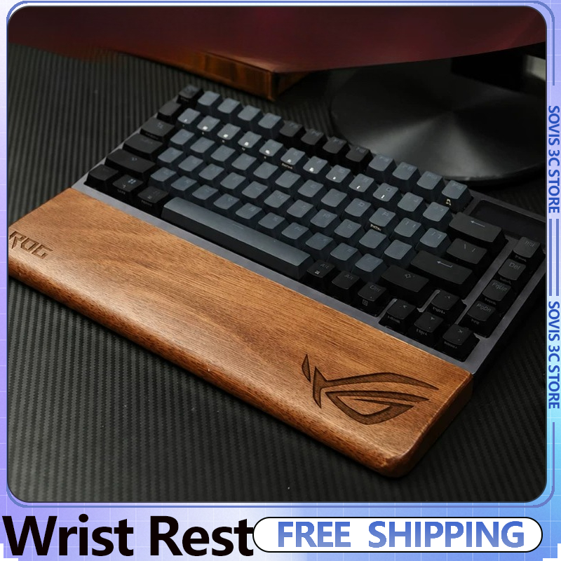 Wrist Rest Wood - Black Walnut Keyboard Wooden Wrist Rest