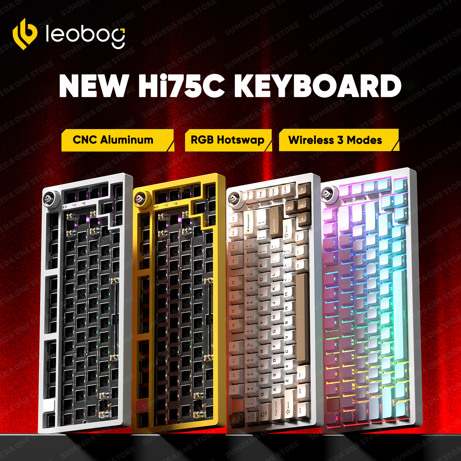 Gaming Keyboard Mechanical Wireless - Leobog Hi75C Hi75 Hi75C Pro Aluminum