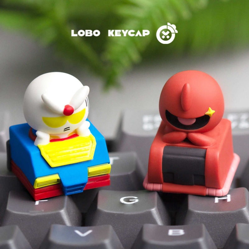 Gaming Keyboard Mechanical - LOBO Chibi Gundam Zaku Artisan Custom