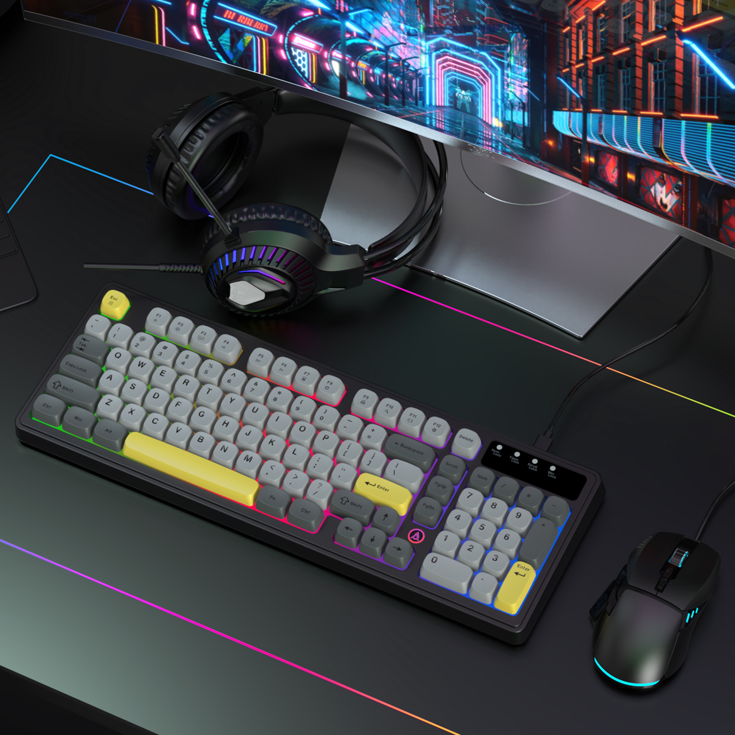 AJAZZ AT120 Bundle: Gaming Key - Gaming Keyboard Affordable avaliação e preço