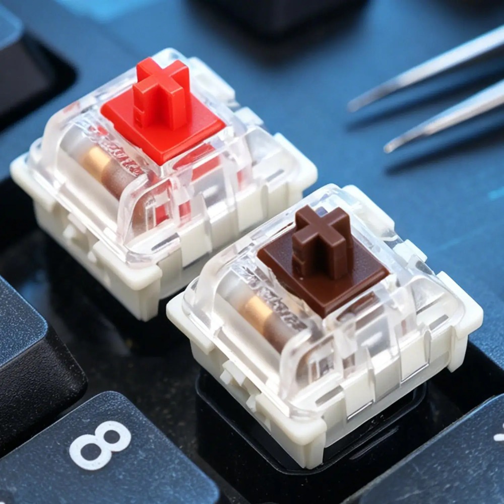 1-150Pcs 3 Pin DIY Mechanical  - Gaming Keyboard Blue Switches avaliação e preço
