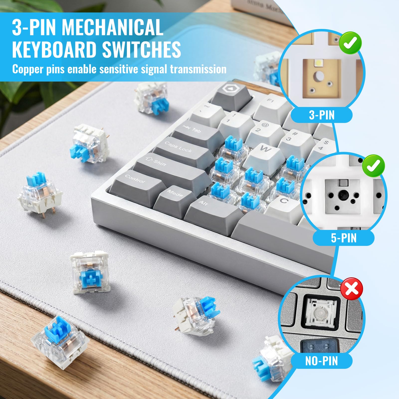 3 Pin Tactile Keyboard Switche - Switch Opener Tool avaliação e preço