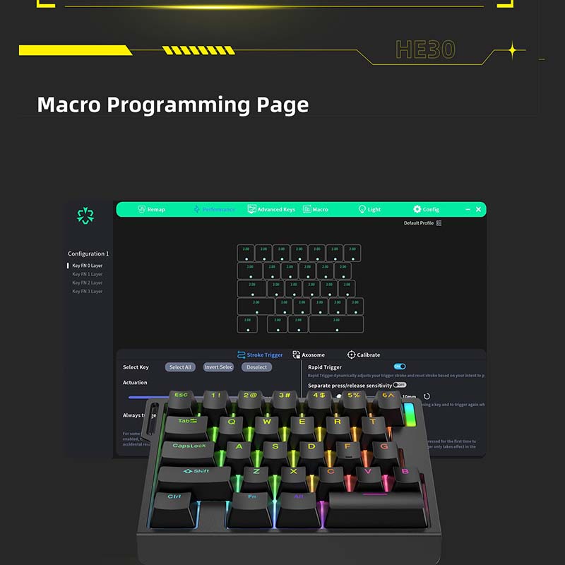 HE30 Mechanical Gaming Keyboar - Gaming Keyboard Mechanical avaliação e preço