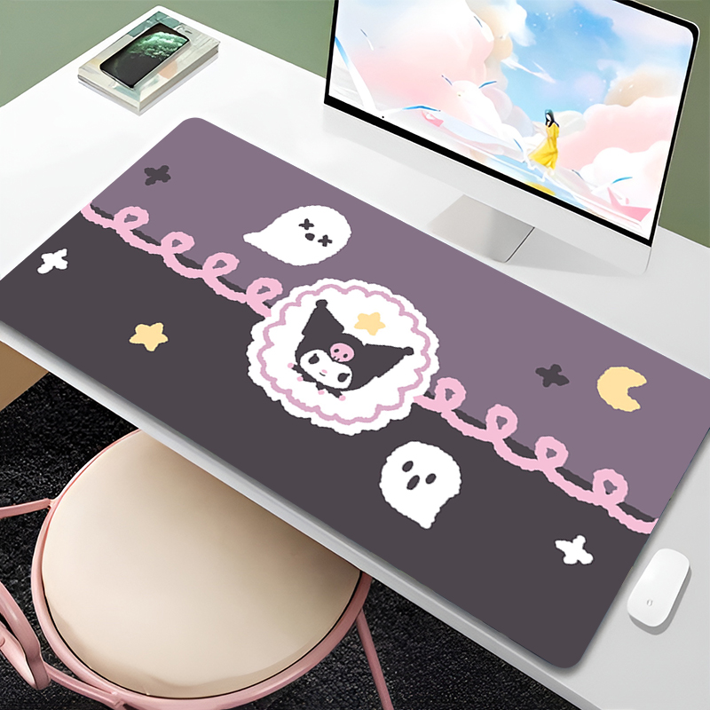 Aesthetic Mouse Pad Kuromi Com - Gaming Keyboard Best avaliação e preço