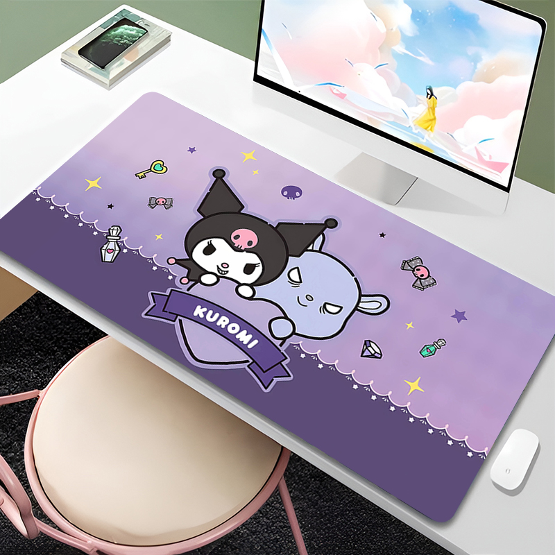 Aesthetic Mouse Pad Kuromi Com - Gaming Keyboard Best avaliação e preço