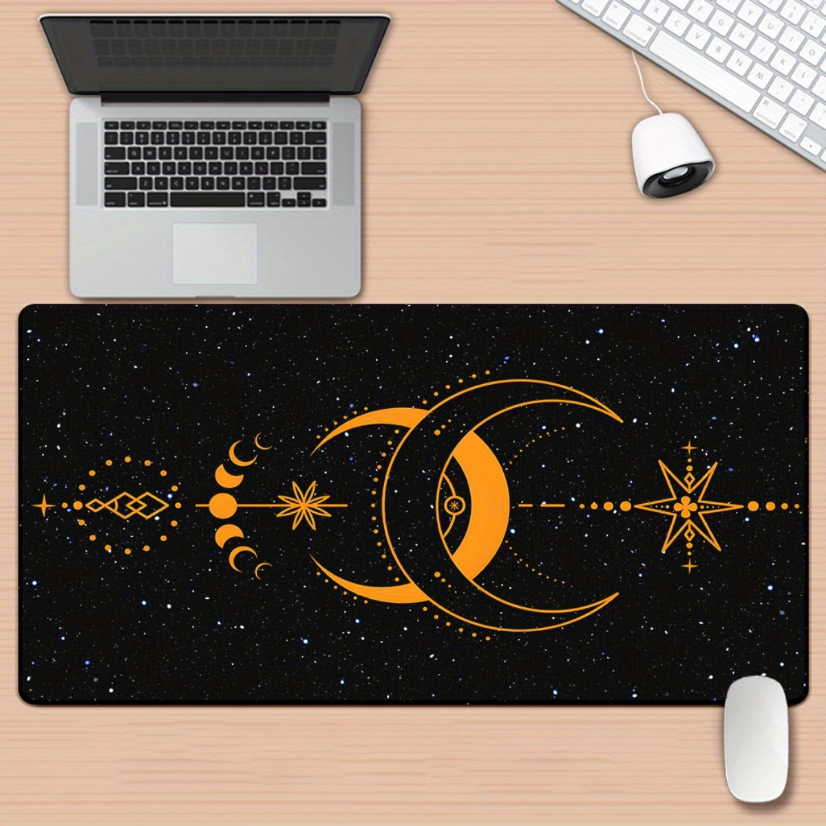 Brand Moon Black HD Printed Pa - Gaming Keyboard Brand avaliação e preço