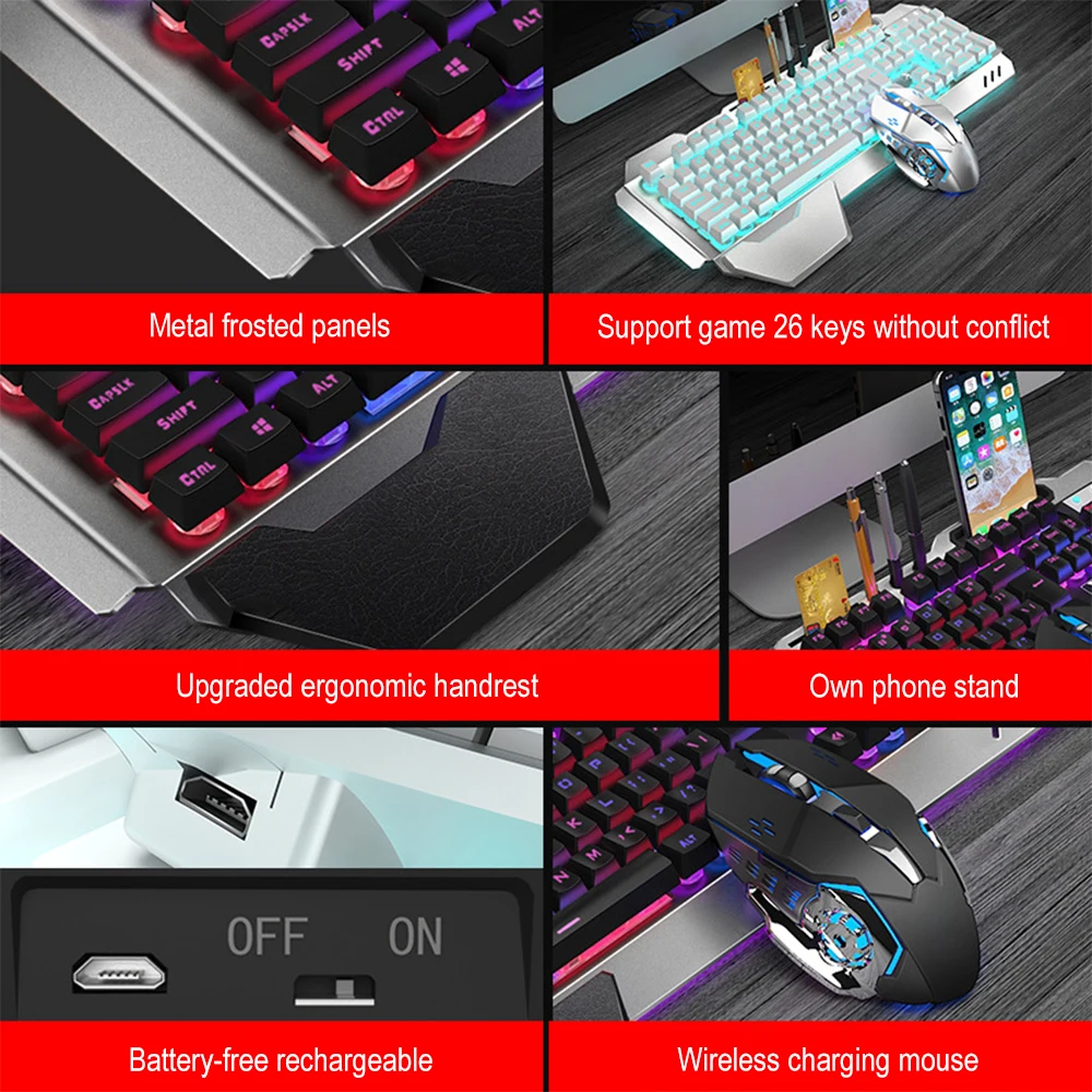 K680 Rechargeable 2.4G wireles - Gaming Keyboard Wireless avaliação e preço