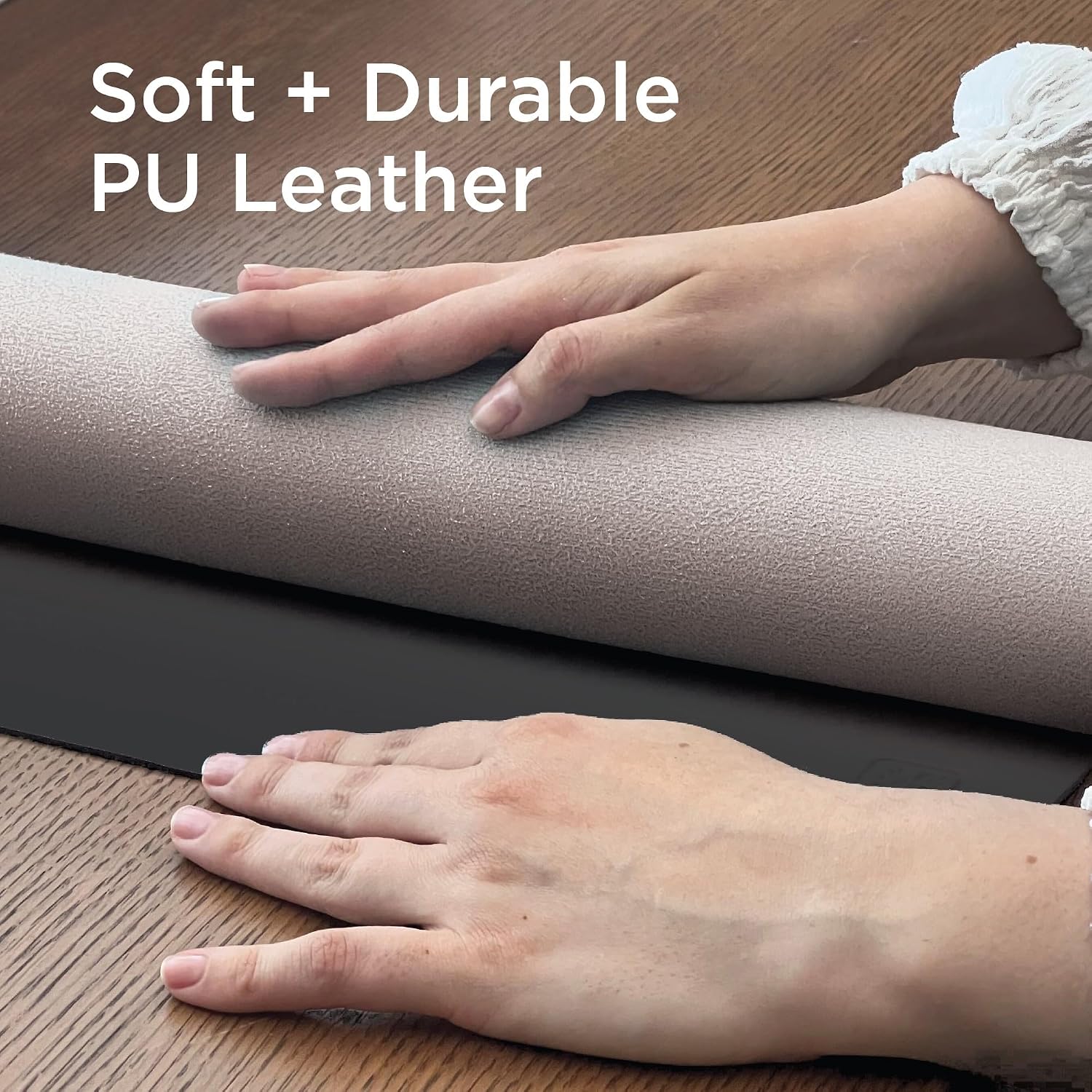 Faux Leather Desk Mat for Keyb - Gaming Keyboard And Mouse Pad avaliação e preço