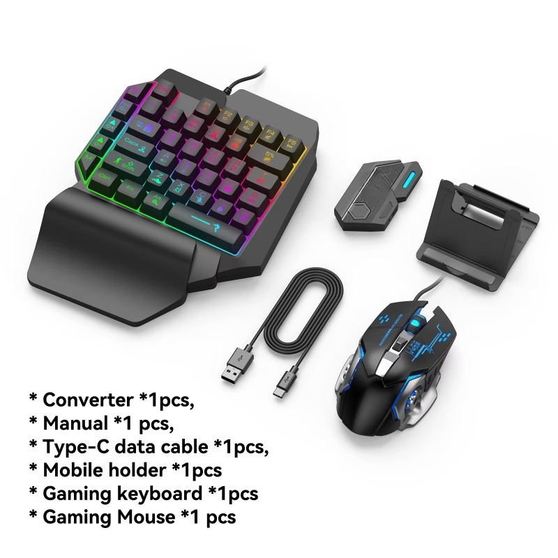 4-in-1 Mobile Gaming Bundle fo - Gaming Keyboard Bundle avaliação e preço