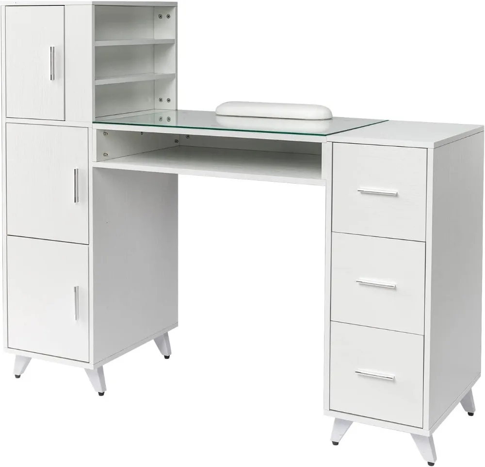 Manicure Table Nail Desk for N - Wrist Rest Wood avaliação e preço