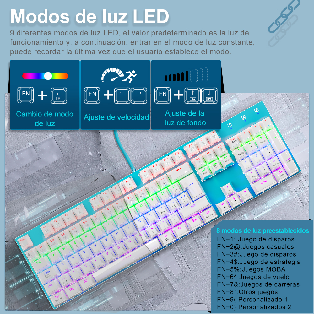 E-YOOSO Z88 Rainbow FALCON USB - Gaming Keyboard Blue Switches avaliação e preço