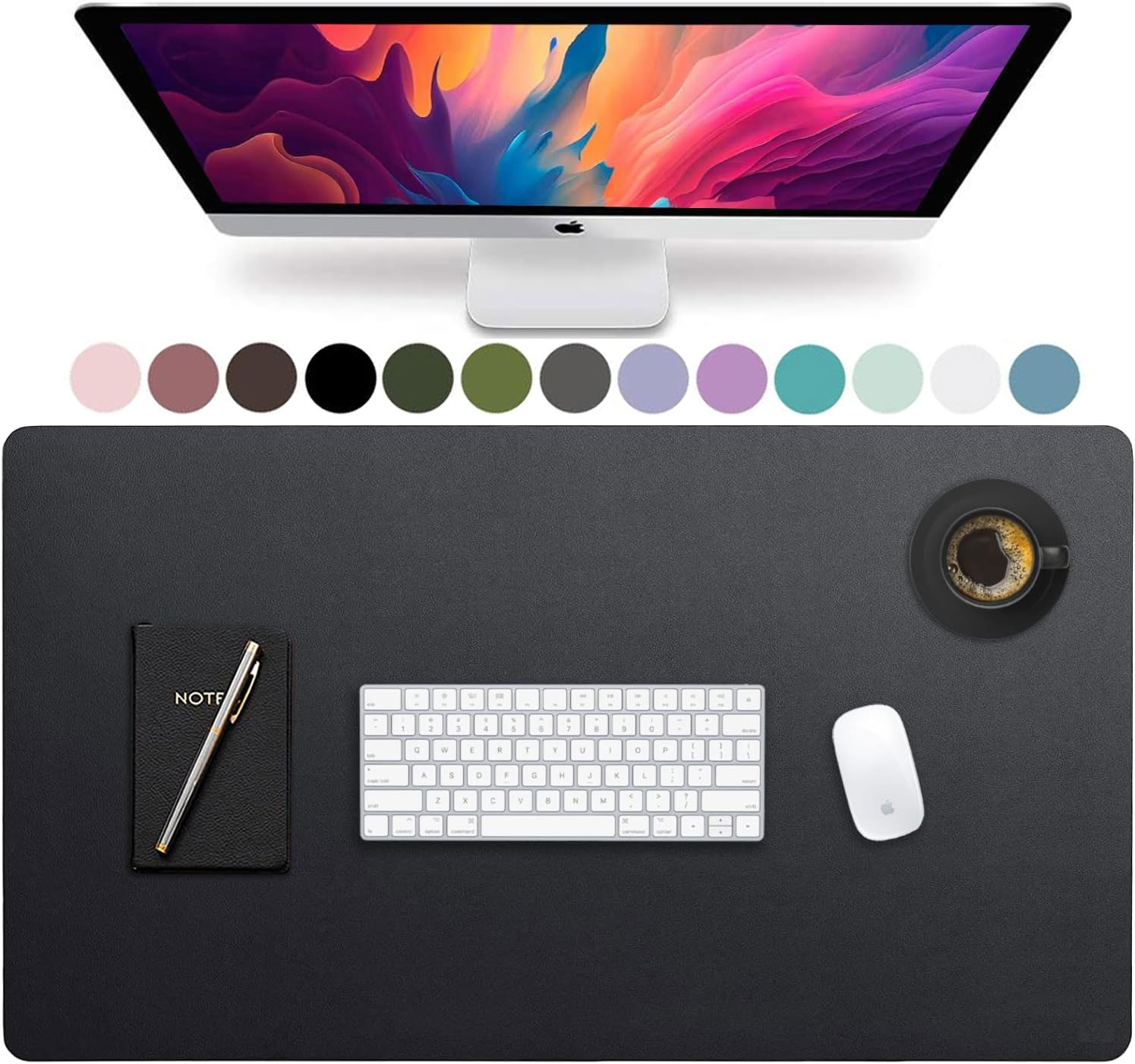 Large Size Leather Desk Pad,Of - Gaming Keyboard And Mouse Pad avaliação e preço