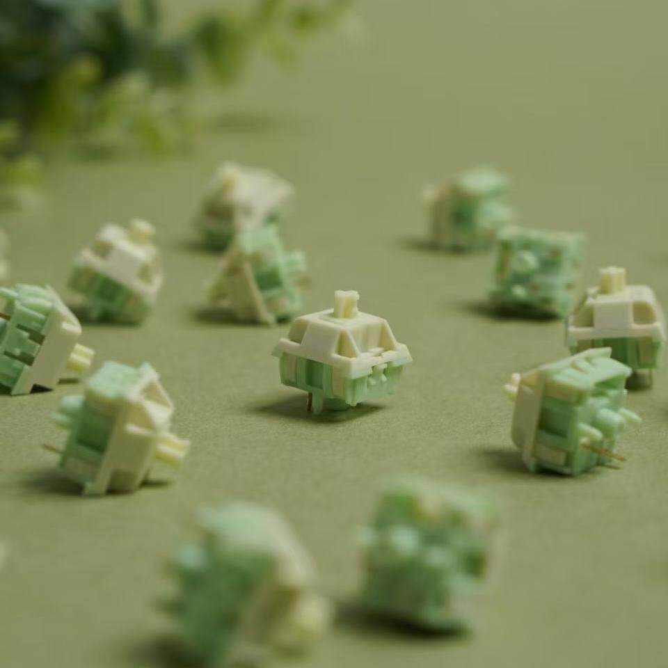 Keygeek Matcha Pudding Switch  - Gaming Keyboard Thocky avaliação e preço