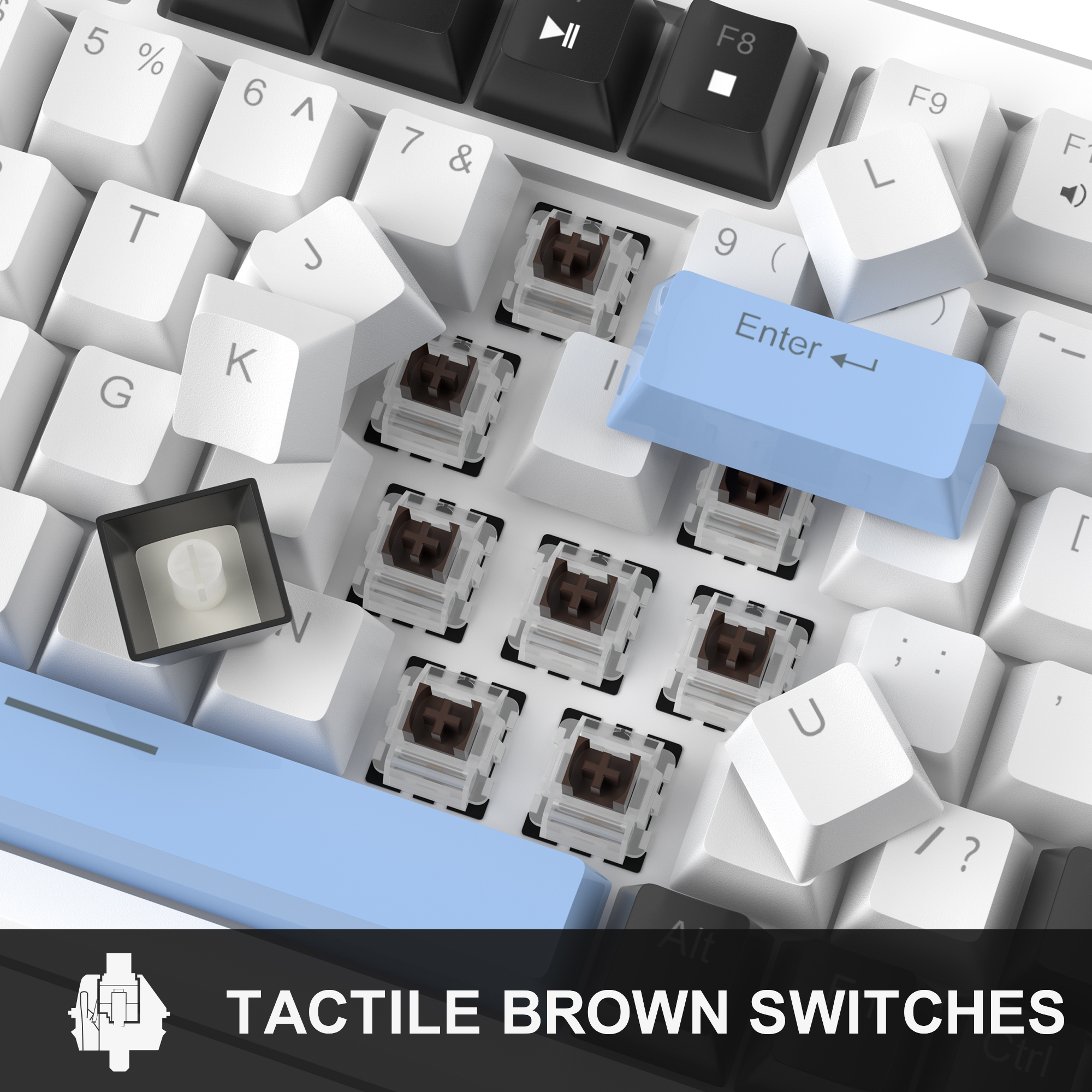 MageGee 75% Mechanical Gaming  - Gaming Keyboard Blue Switches avaliação e preço