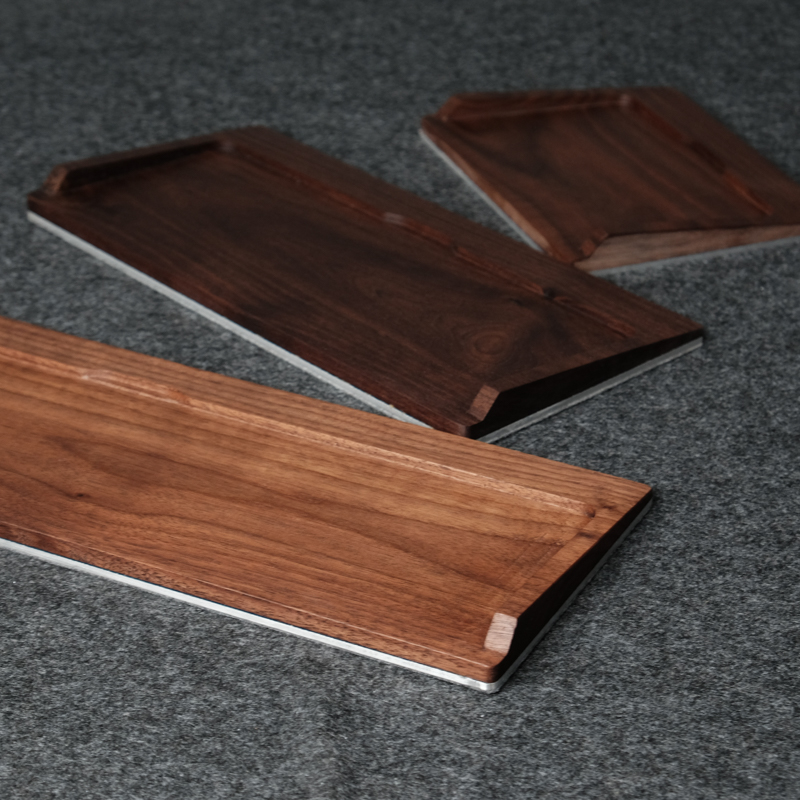 Kashcy Walnut Solid Wooden Tra - Wrist Rest Wood avaliação e preço