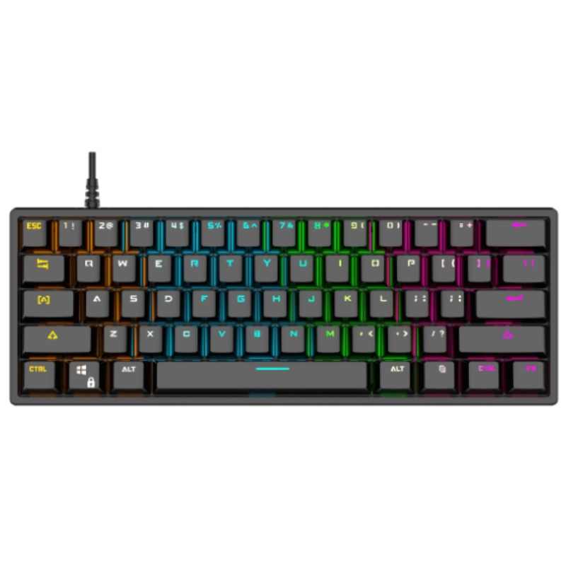 BAJEAL K101 Wired 61-Key Mecha - Gaming Keyboard Blue Switches avaliação e preço