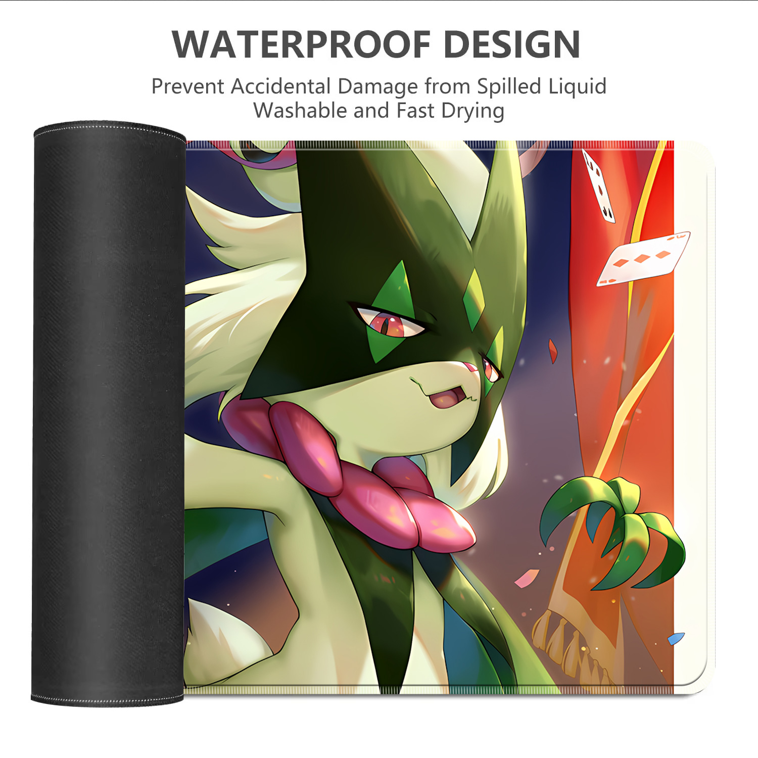 Kawaii Pokemon Meowscarada Gam - Gaming Keyboard And Mouse Pad avaliação e preço