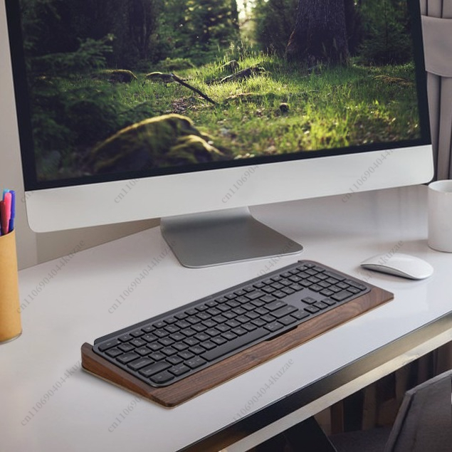 Solid Wood Keyboard Tray with  - Wrist Rest Wood avaliação e preço