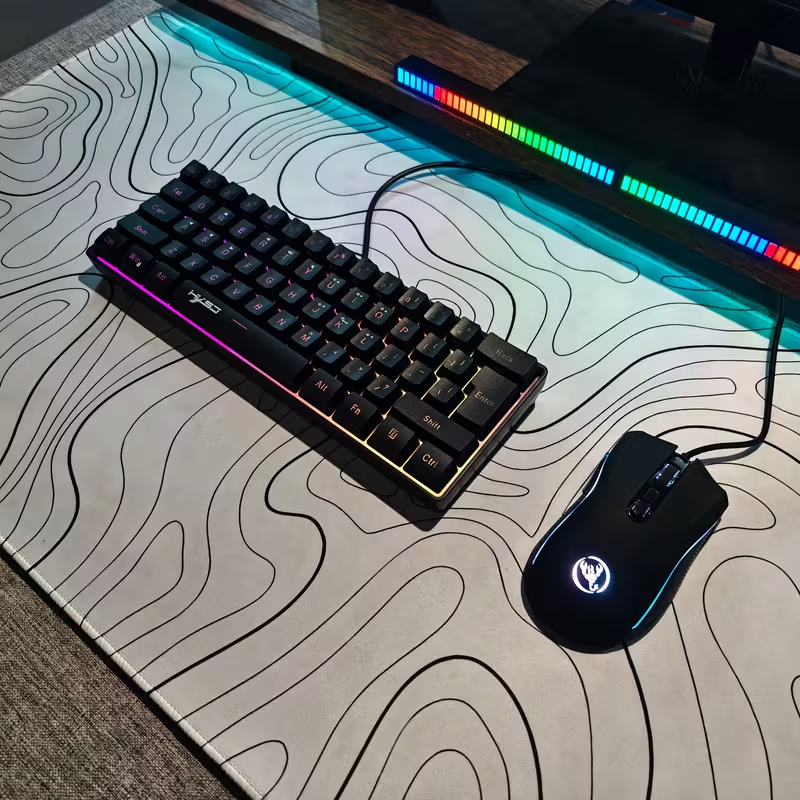 61-Key RGB Backlit Gaming Keyb - Gaming Keyboard Bundle avaliação e preço