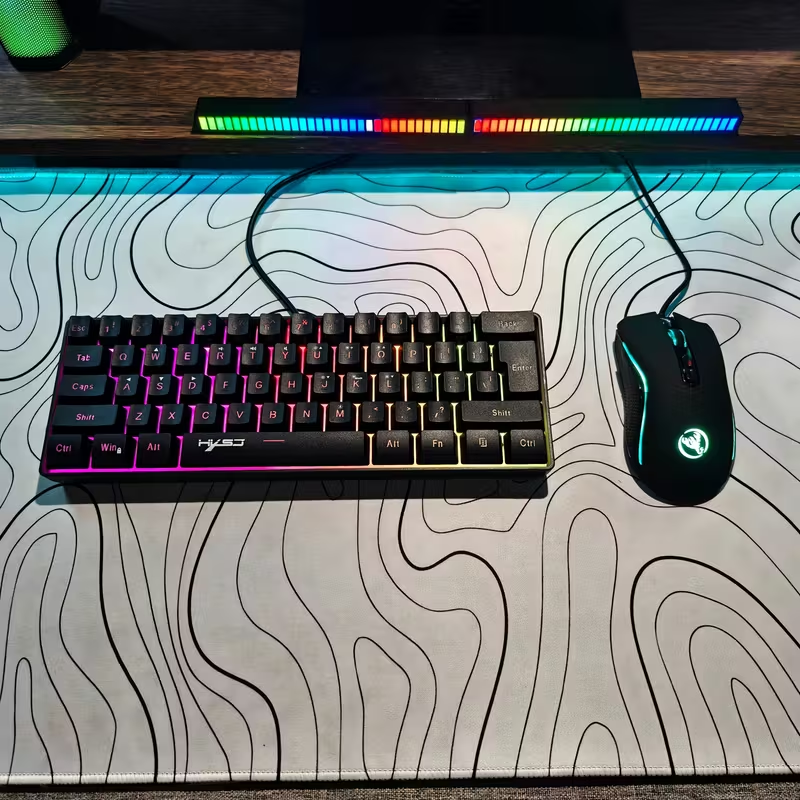 61-Key RGB Backlit Gaming Keyb - Gaming Keyboard Bundle avaliação e preço