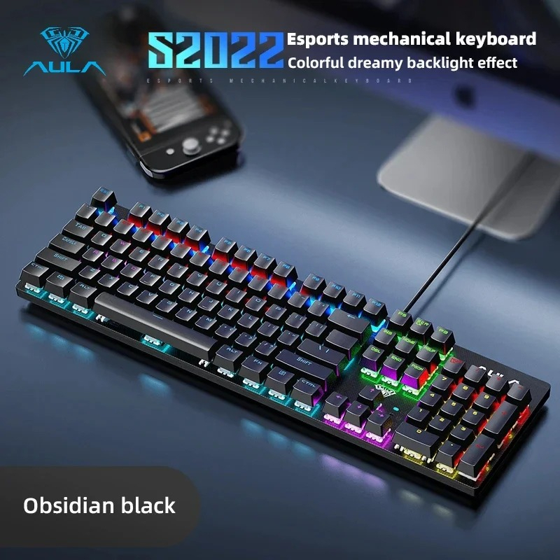 AULA S2022 Wired Gaming Keyboa - Gaming Keyboard Blue Switches avaliação e preço