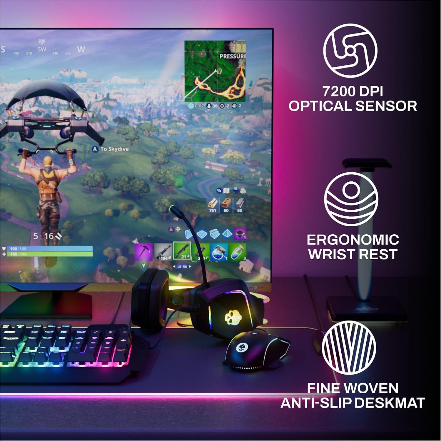 6-Piece RGB Gaming Bundle: Mec - Gaming Keyboard Bundle avaliação e preço