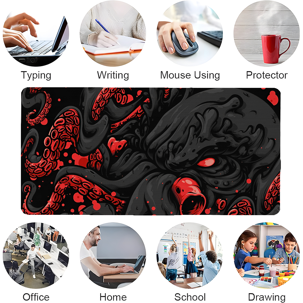 Octopus Monster Mousepad Large - Gaming Keyboard And Mouse Pad avaliação e preço
