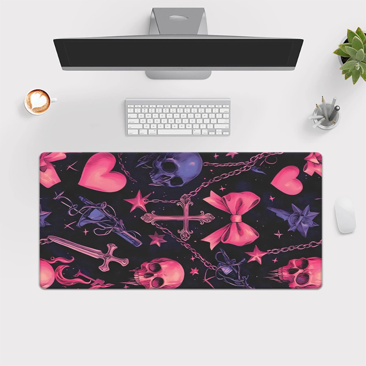 Brand Gothic Pink Pattern HD P - Gaming Keyboard Brand avaliação e preço