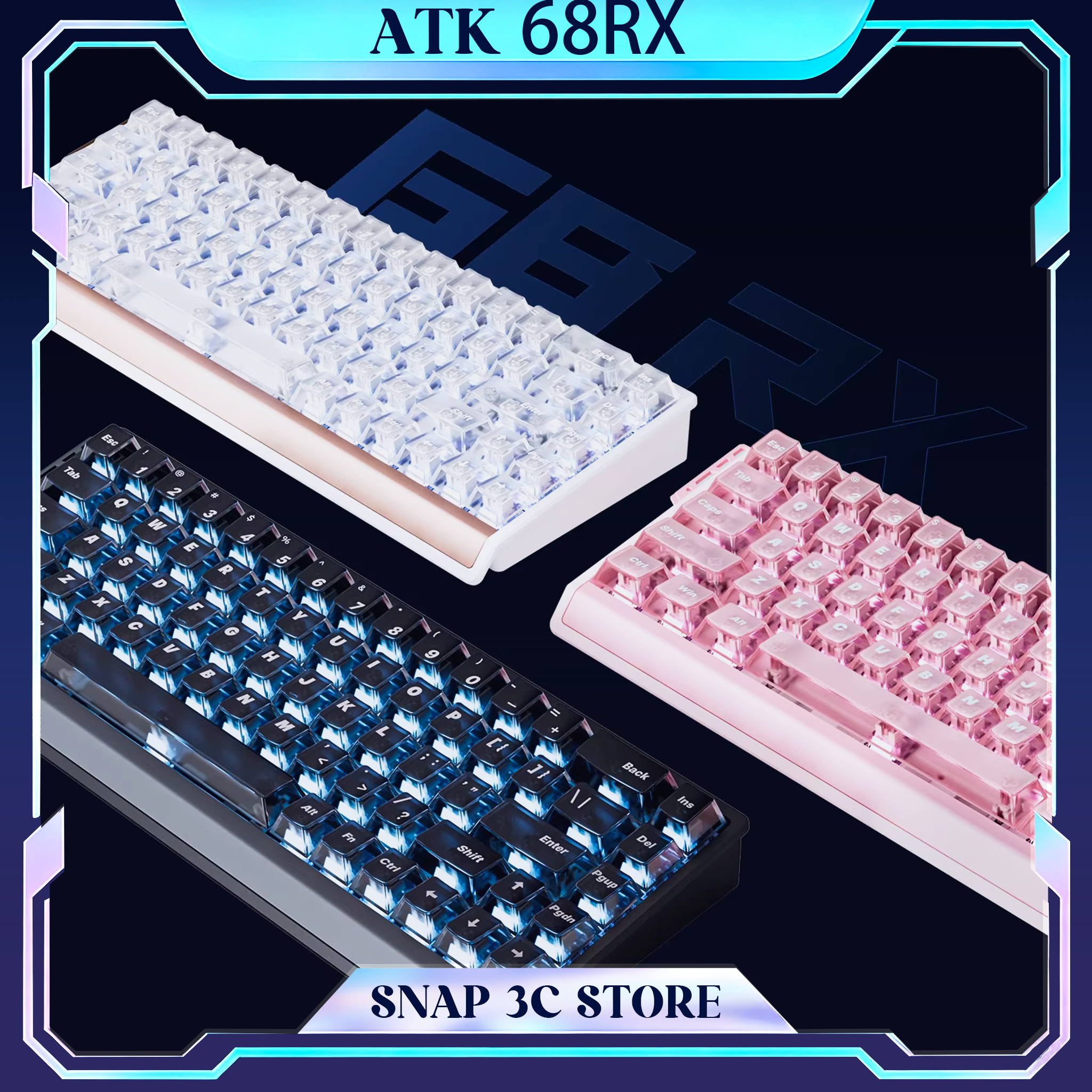 ATK 68RX Magnetic Switch Gamin - Gaming Keyboard Mechanical Wireless avaliação e preço
