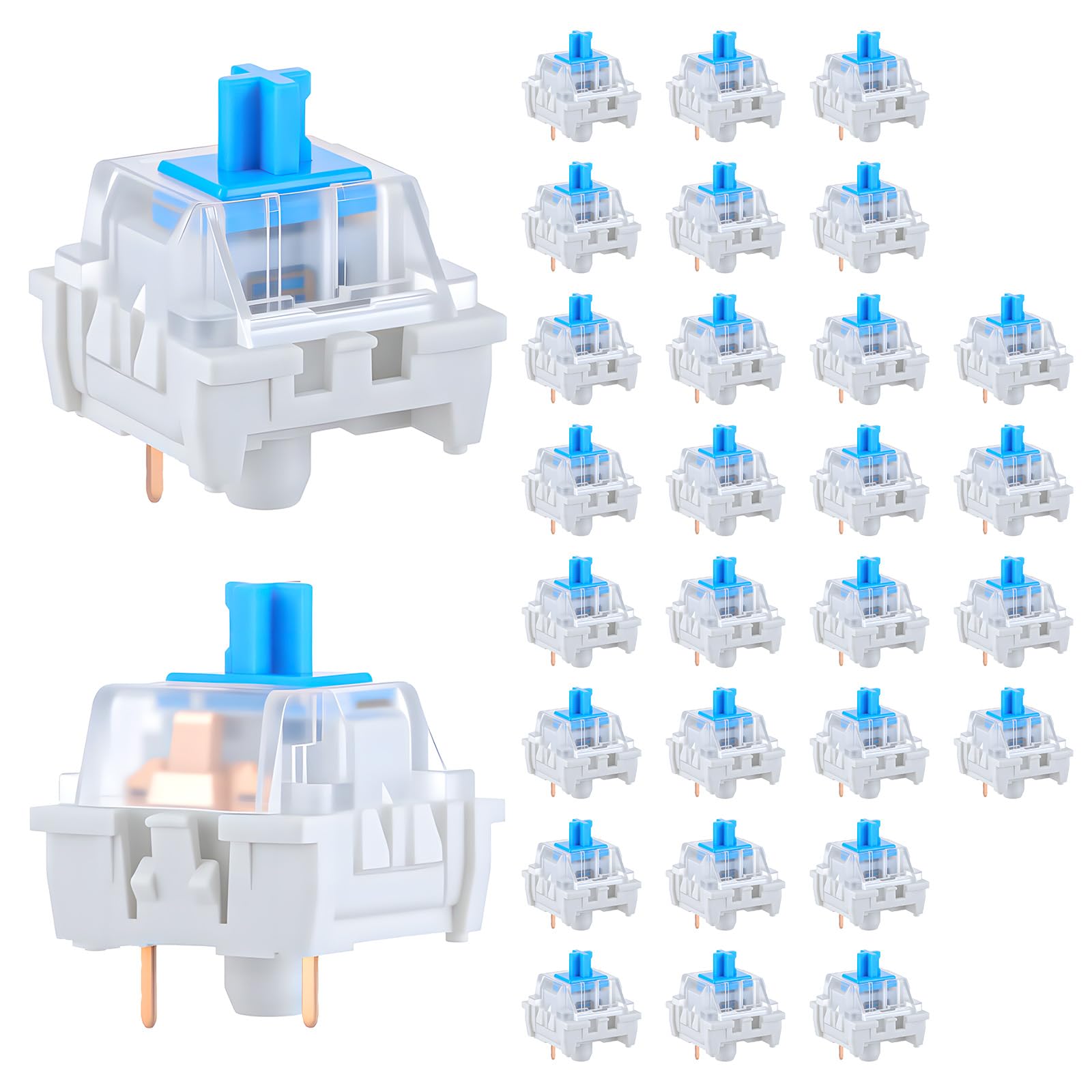 30 PCS Mechanical Keyboard Swi - Gaming Keyboard Blue Switches avaliação e preço
