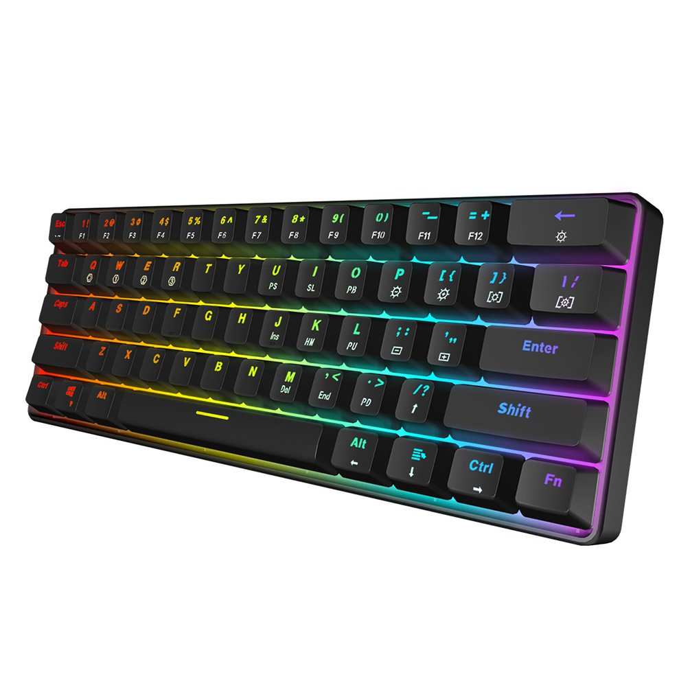 SKYLOONG GK61 Mini Portable 60 - Gaming Keyboard Mechanical Wireless avaliação e preço