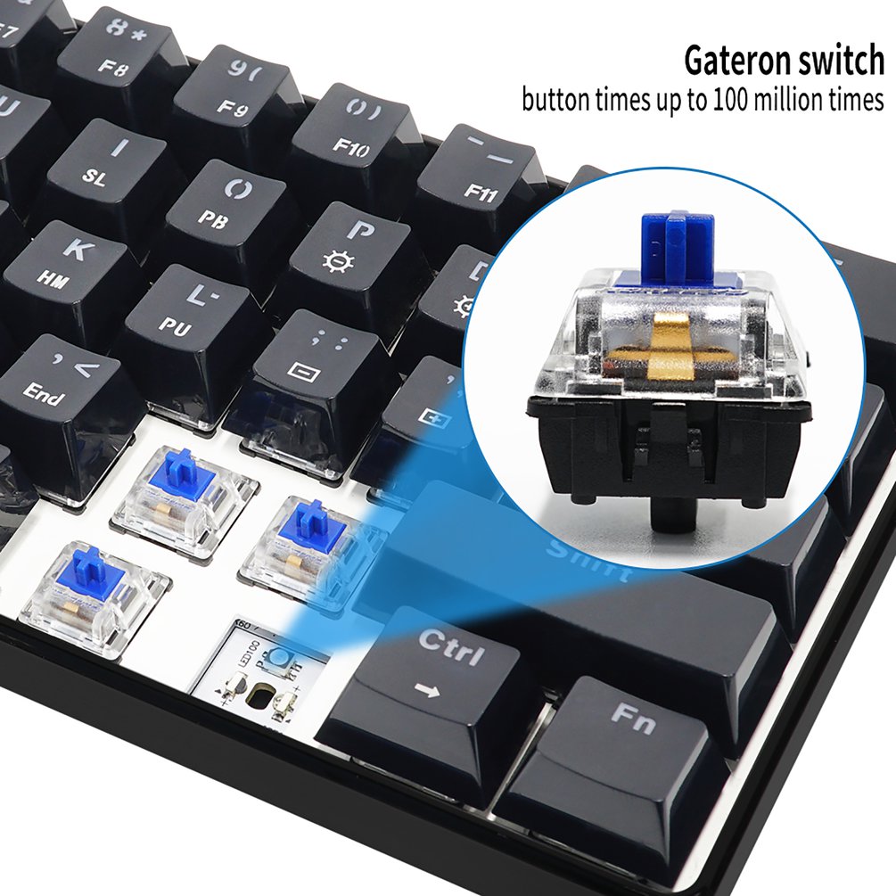 SKYLOONG GK61 Mini Portable 60 - Gaming Keyboard Mechanical Wireless avaliação e preço