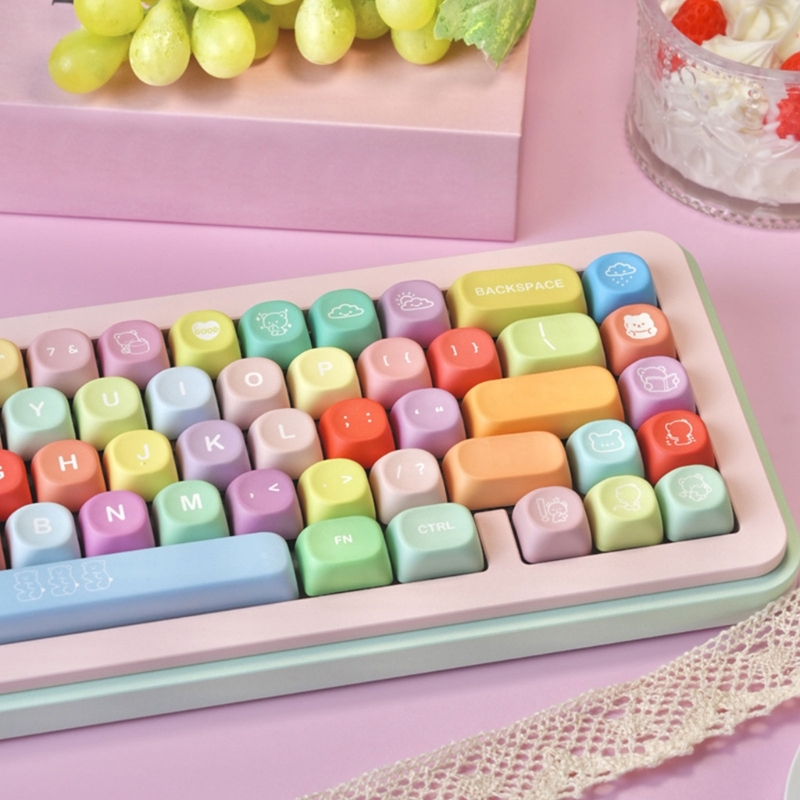 132Piece PBT Colorful Keycap B - Gaming Keyboard Bundle avaliação e preço