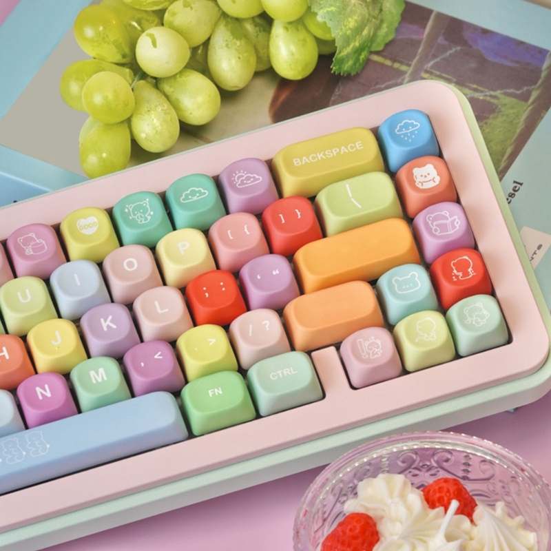 132Piece PBT Colorful Keycap B - Gaming Keyboard Bundle avaliação e preço