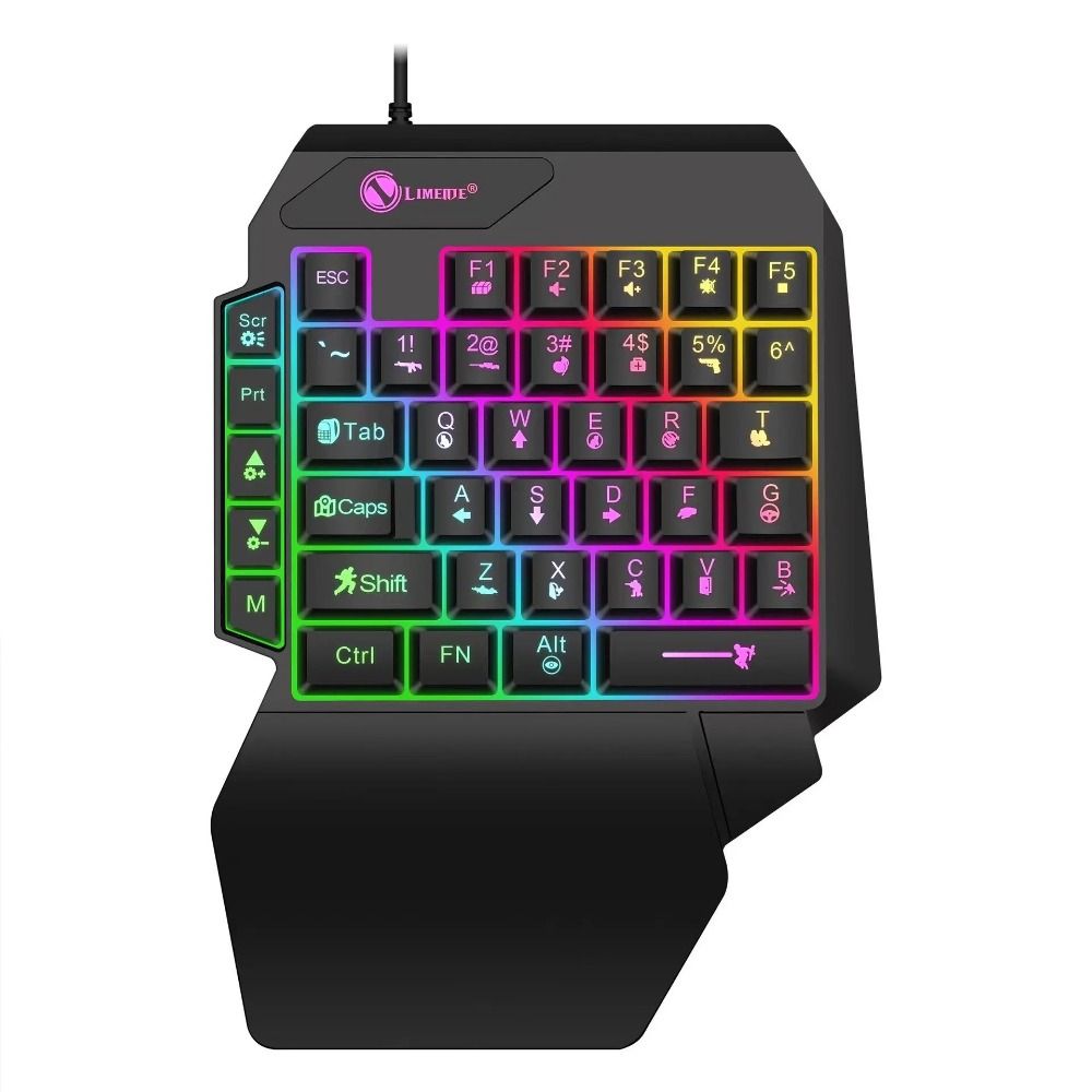 Colorful Mini One Handedly Key - Gaming Keyboard Mini Mechanical avaliação e preço
