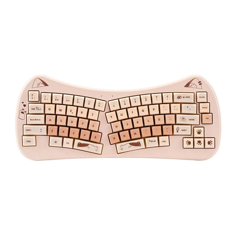 68 Key Cat Ear Mechanical Keyb - Gaming Keyboard Wireless avaliação e preço