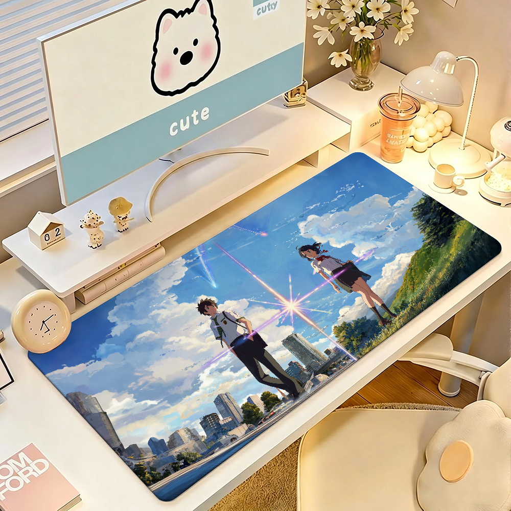 Anime Y-Your N-Name Mouse Pad  - Gaming Keyboard Name avaliação e preço
