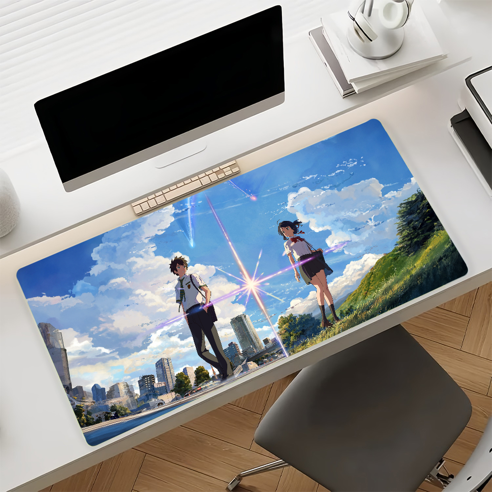 Anime Y-Your N-Name Mouse Pad  - Gaming Keyboard Name avaliação e preço