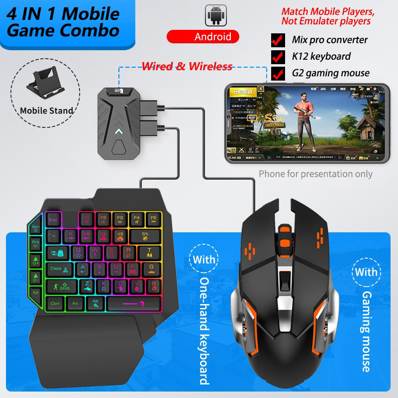 Mobile Games Converter Gaming  - Gaming Keyboard Mobile avaliação e preço