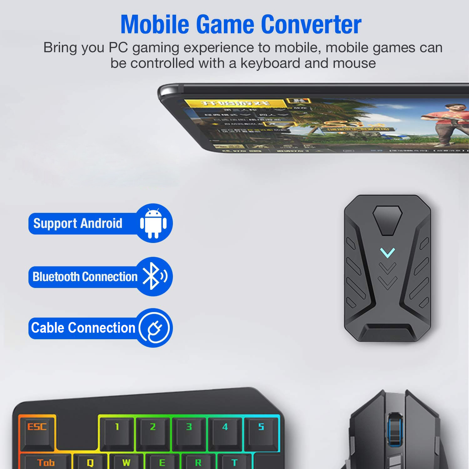 Mobile Games Converter Gaming  - Gaming Keyboard Mobile avaliação e preço