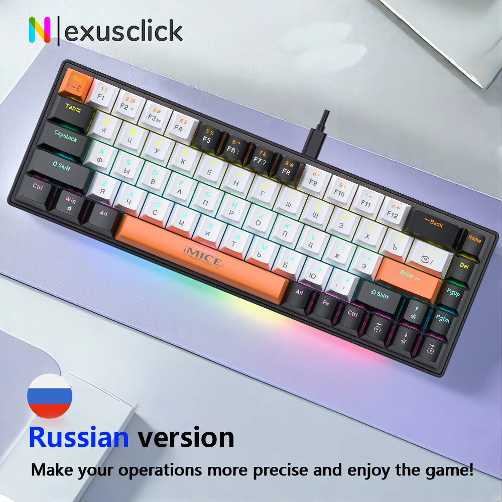 68Key 65% Mechanical Keyboard  - Gaming Keyboard Bundle avaliação e preço