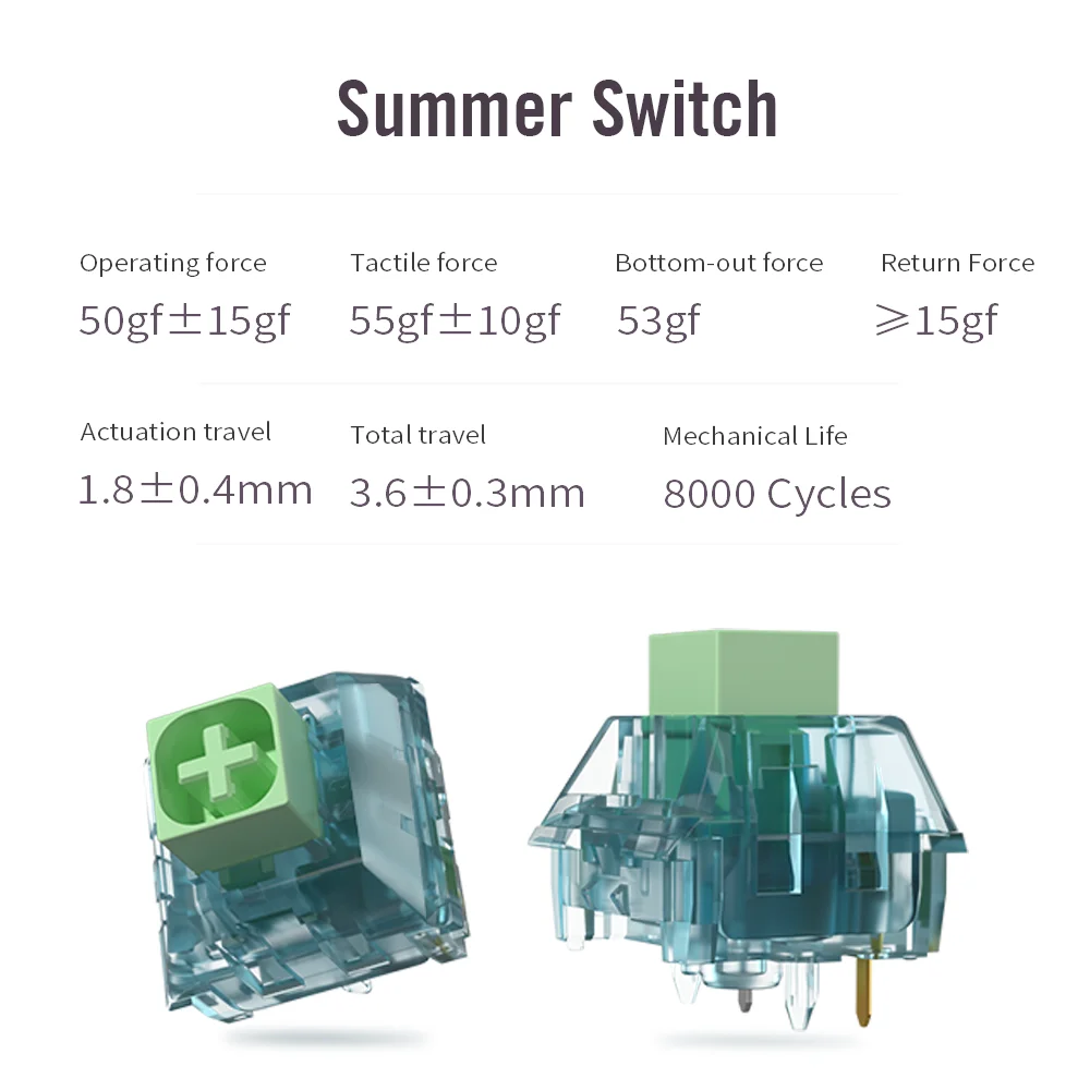 Kailh BOX Summer Switches Soun - Gaming Keyboard Mechanical Wireless avaliação e preço