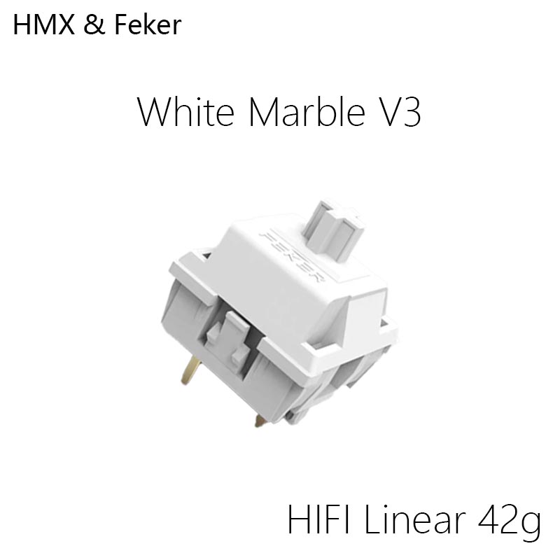HMX Feker White Marble V3 Hot  - Gaming Keyboard Mini Mechanical avaliação e preço