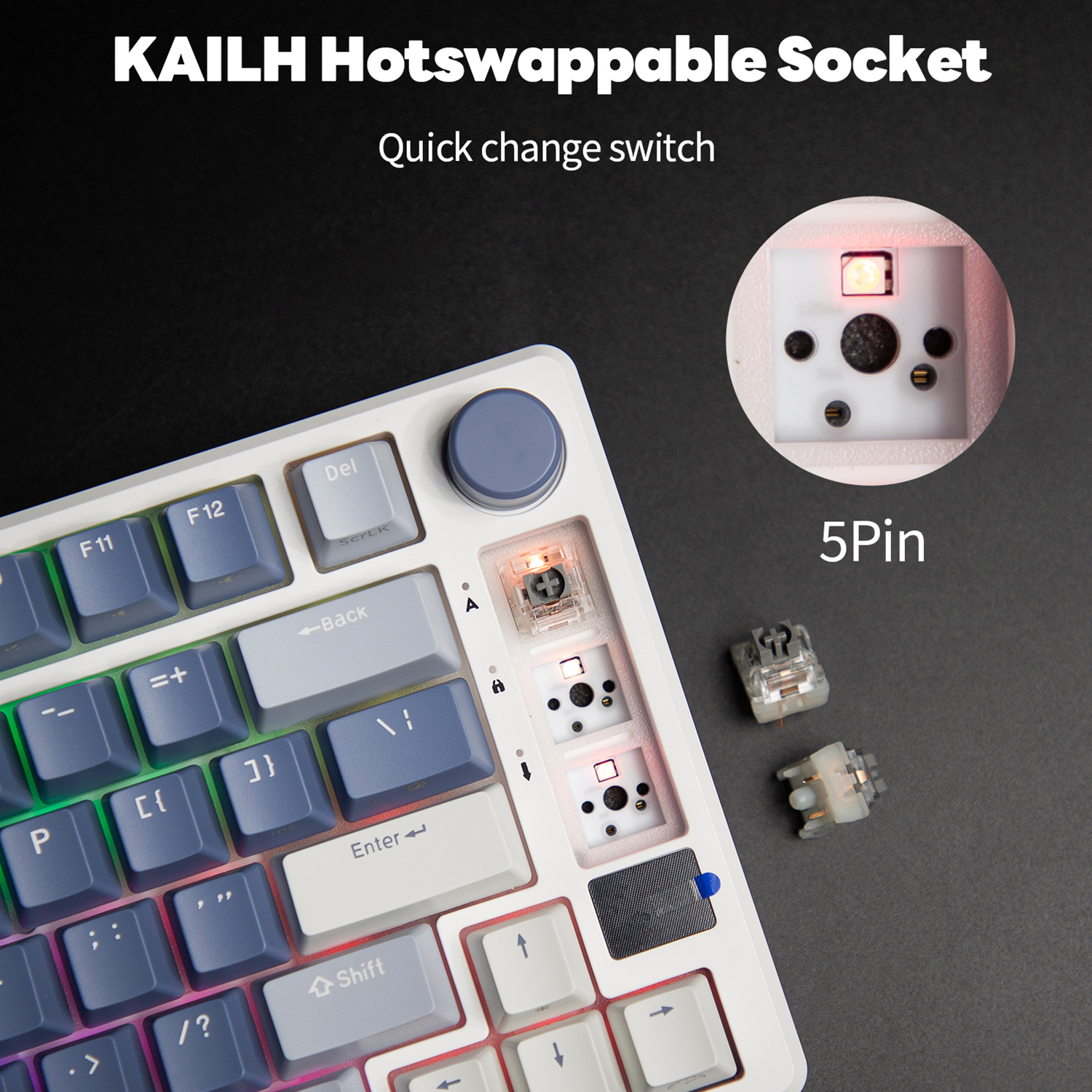 RK ROYAL KLUDGE M75 2.4G Wirel - Gaming Keyboard Mechanical Wireless avaliação e preço
