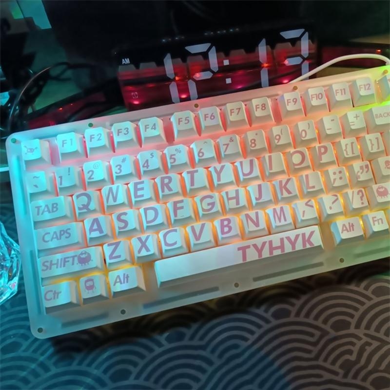 132Keys Big Letter PBT Keycap  - Gaming Keyboard Best avaliação e preço