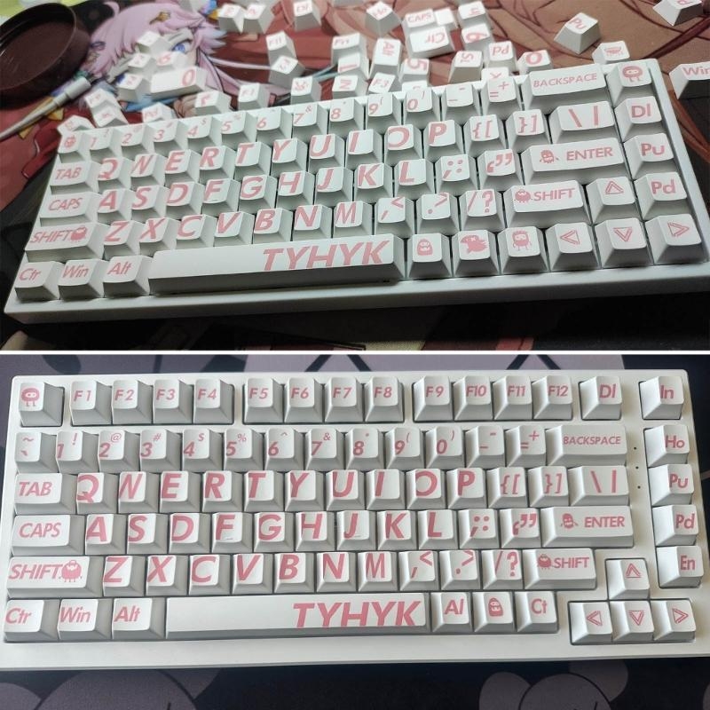132Keys Big Letter PBT Keycap  - Gaming Keyboard Best avaliação e preço