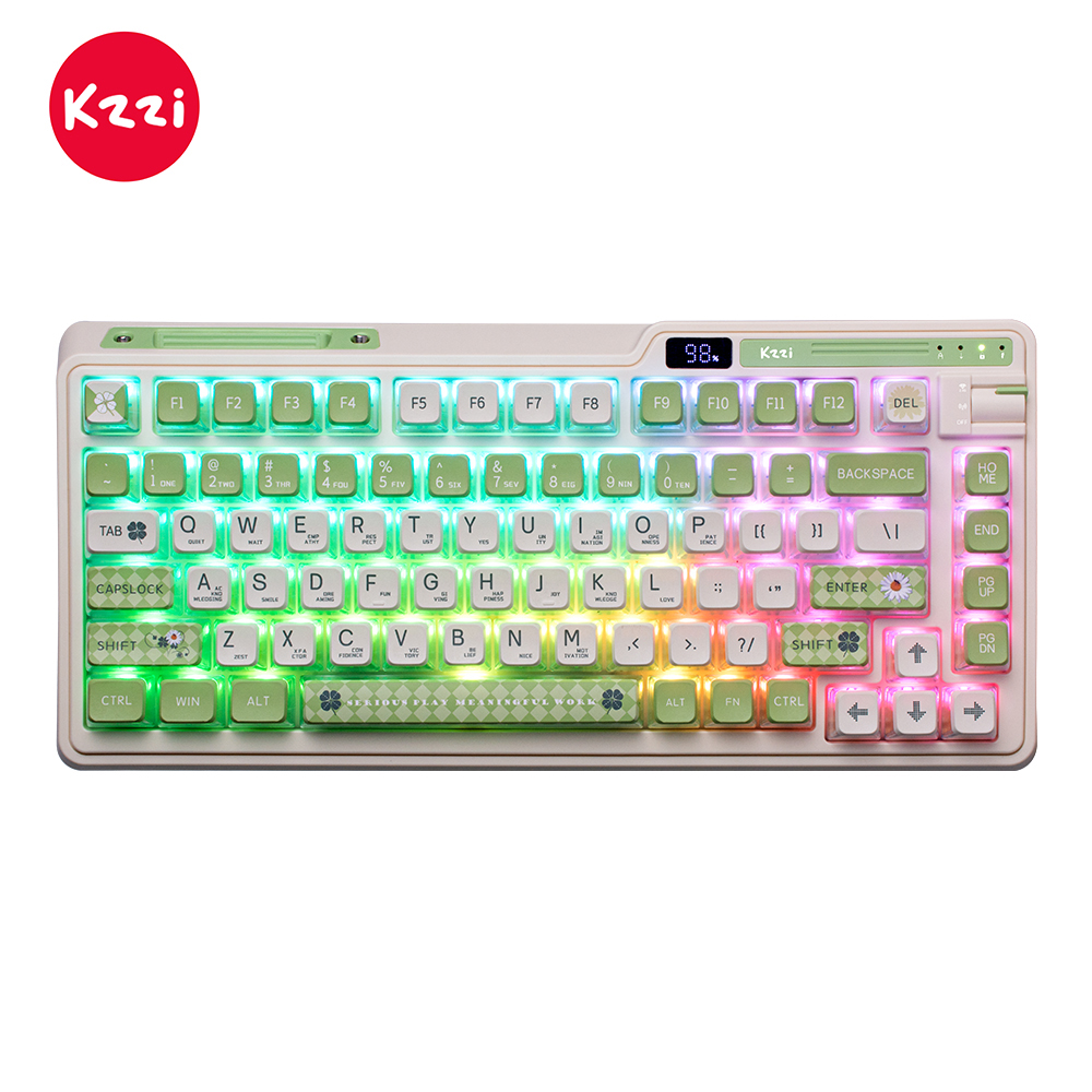 KZZI K75PRO Wireless Bluetooth - Gaming Keyboard Mechanical Wireless avaliação e preço