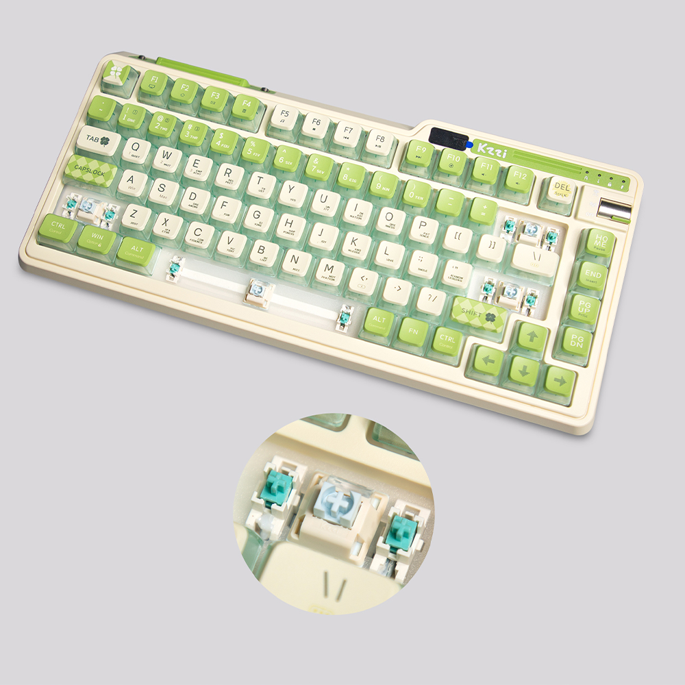 KZZI K75PRO Wireless Bluetooth - Gaming Keyboard Mechanical Wireless avaliação e preço