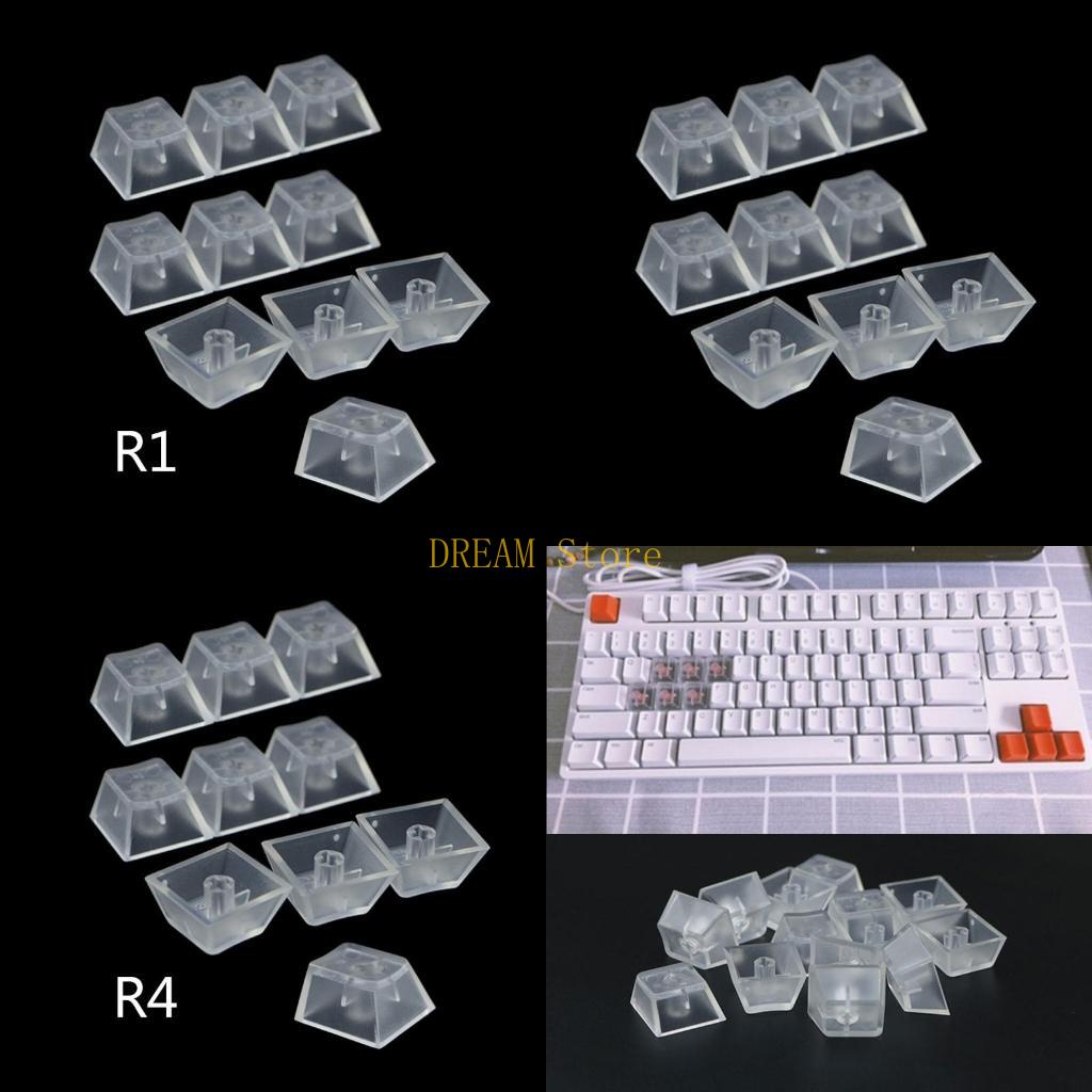 10Pcs Transparent ABS Universa - Gaming Keyboard Best avaliação e preço